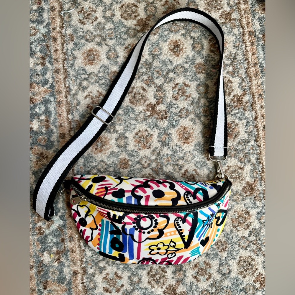 Brighton Belt Bag Graffiti Love Rainbow